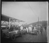 Fotografía de automóviles del equipo Delage en la salida del el Circuito de Lasarte.