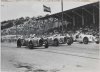 Fotografía de la salida del Gran Premio de España de 1935, destacan los automóviles de  Luigi Fagioli, Hans Stuck von Viliez y Archille Varzi